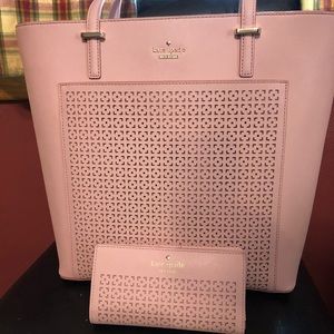 Pink Kate Spade matching purse&wallet•*LIKE NEW*•